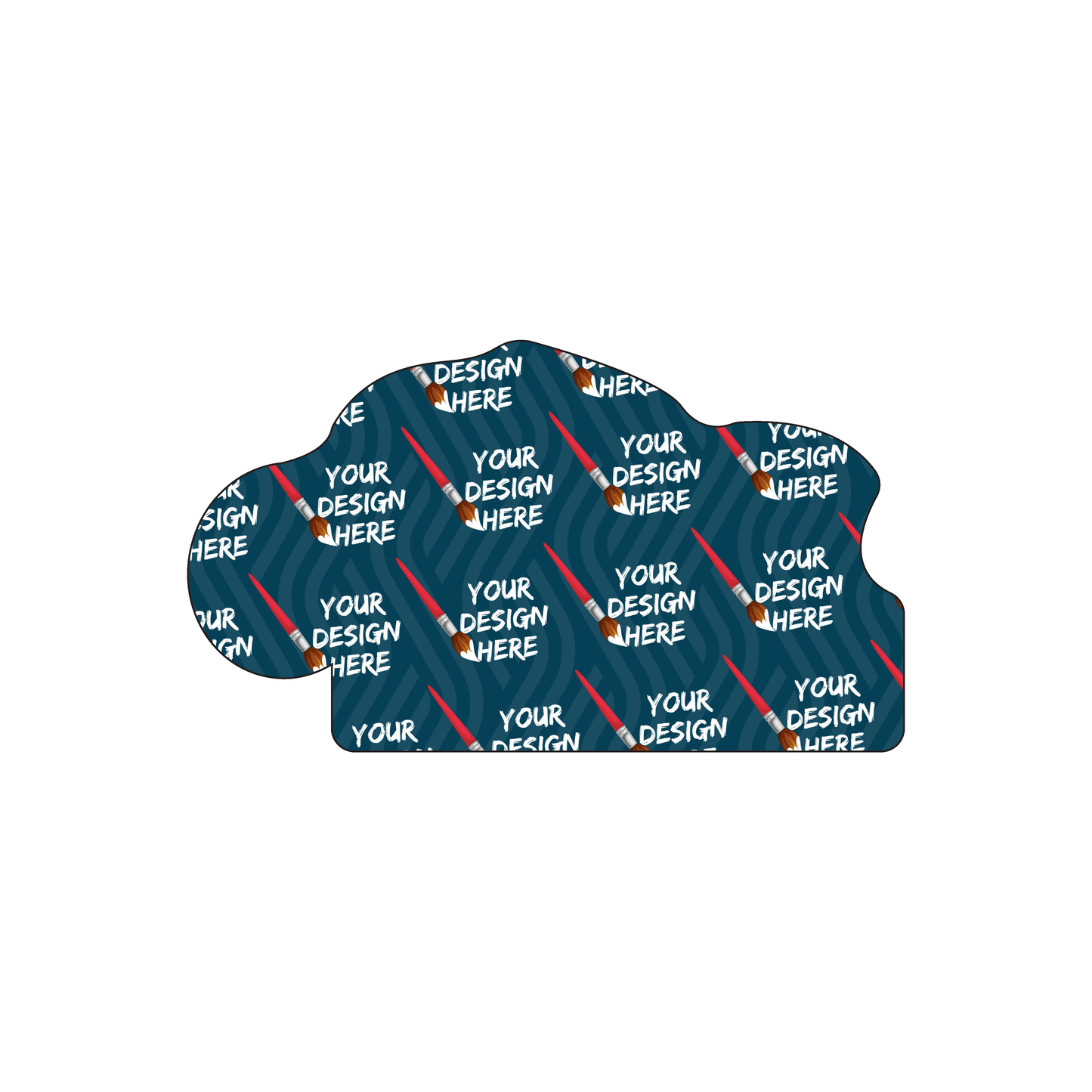 Custom Plastic 3.21" x 1.84" Dolphin Shape Cards