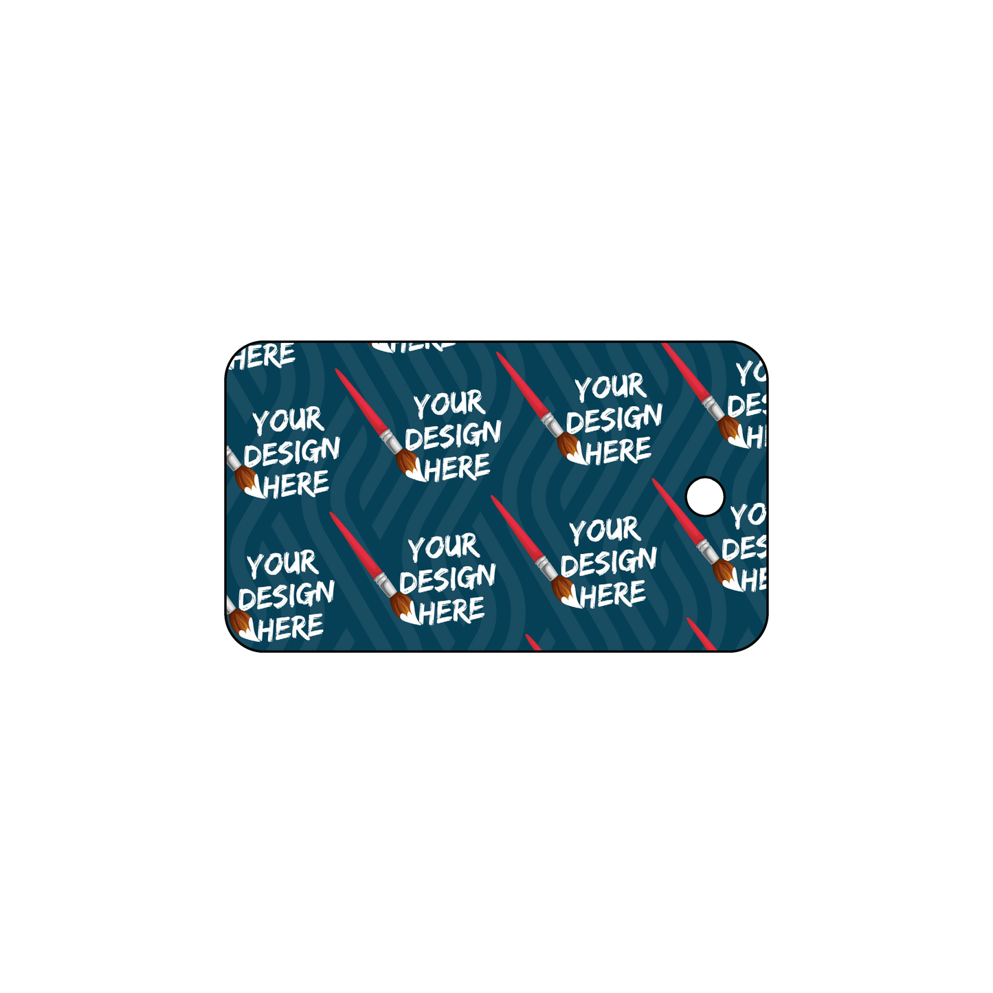 Custom Plastic 3.375" x 1.5" Key Tags