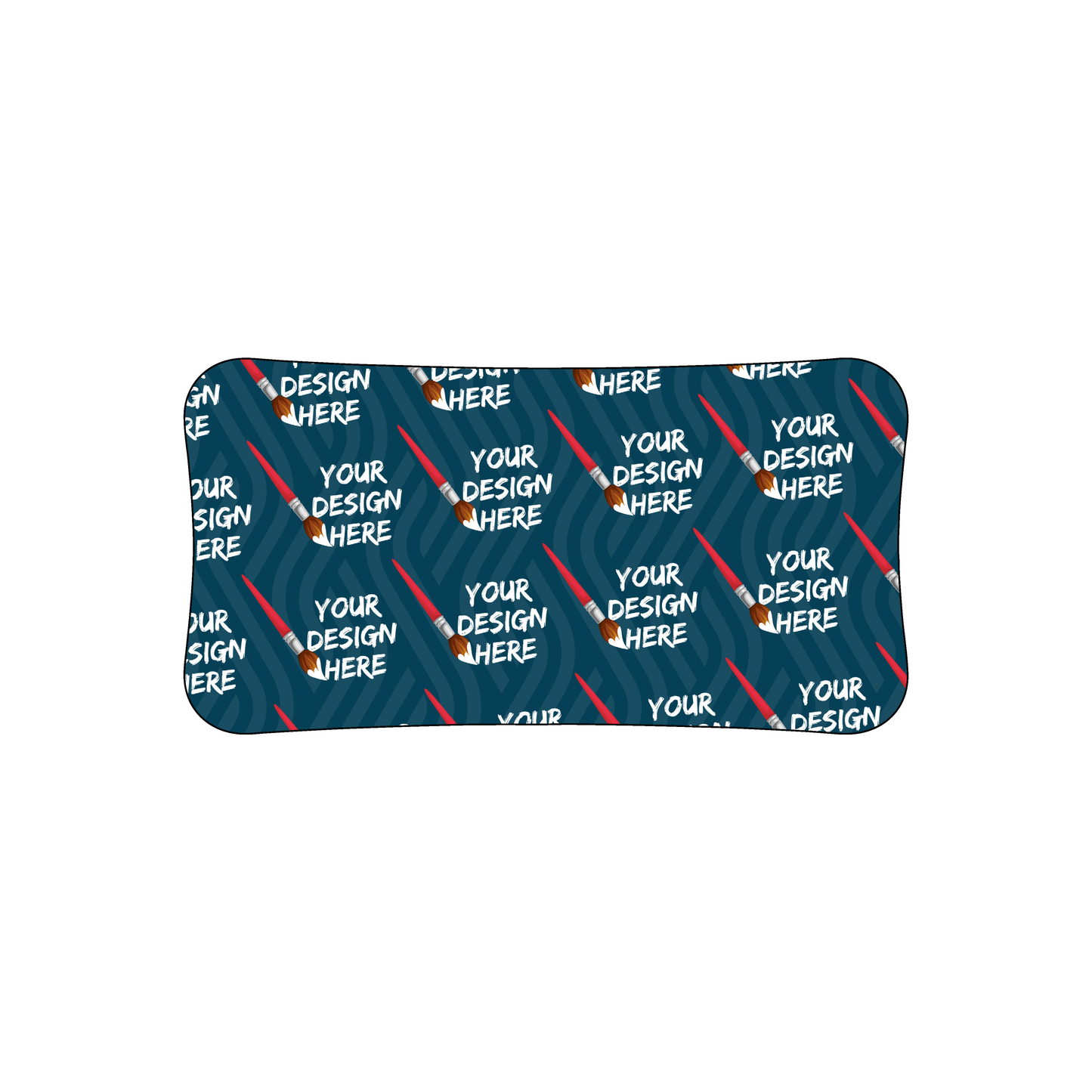 Custom Plastic 3.375" x 1.75" Concave Cards