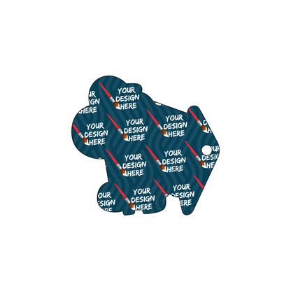 Custom Plastic 2.5" x 2.65" Golf Cart Shape Key Tags