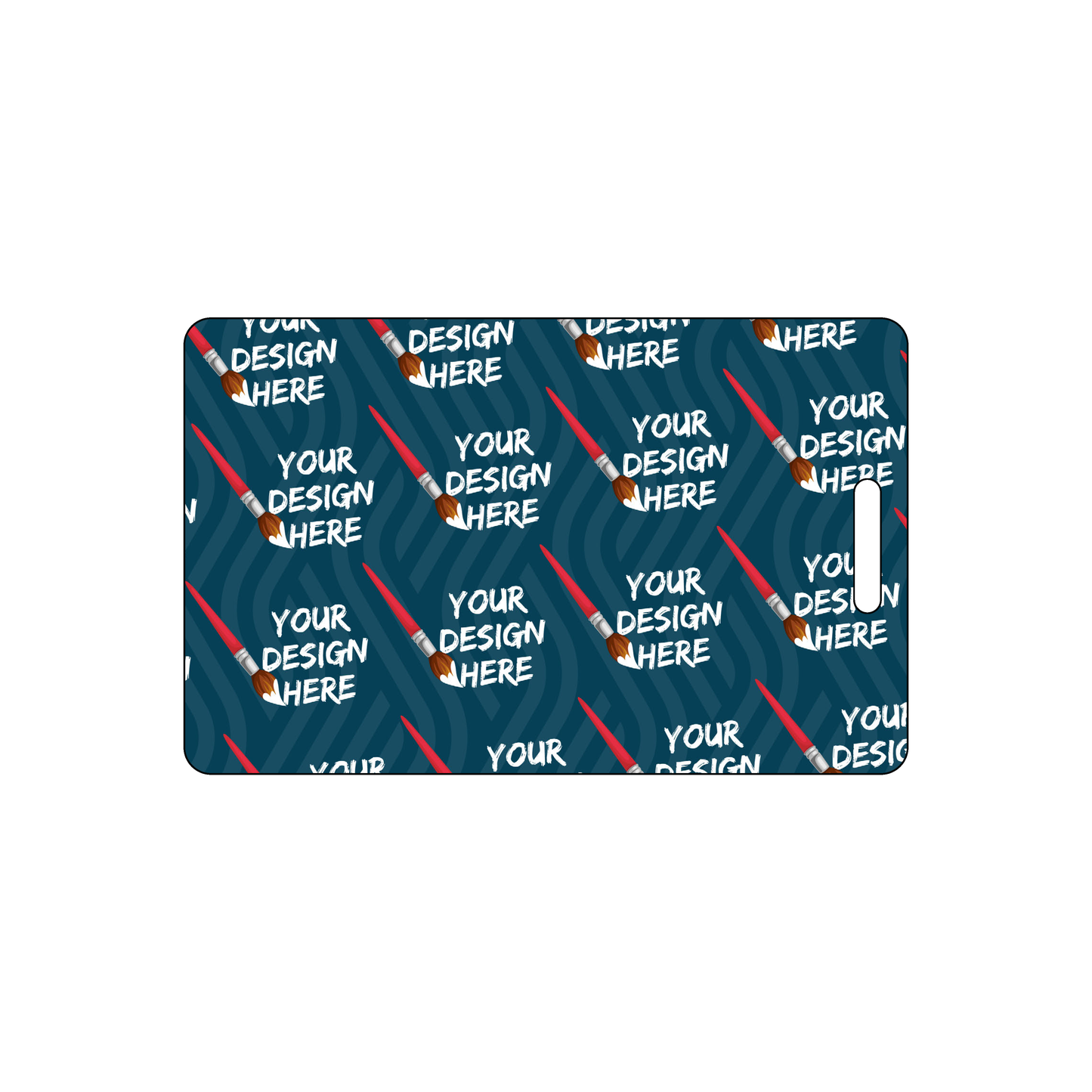 Custom Plastic 3.375" x 2.125" Vertical Badges