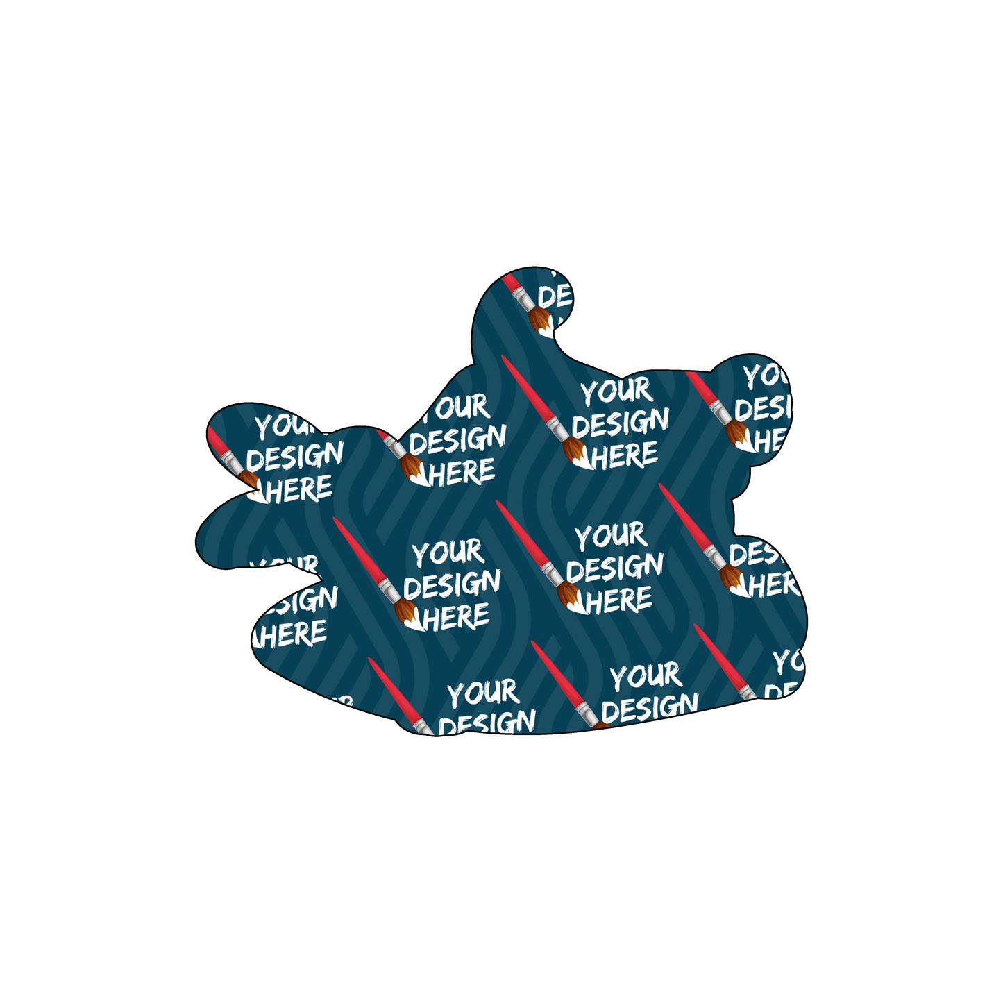 Custom Plastic 3" x 2.3" Character Shape Cards
