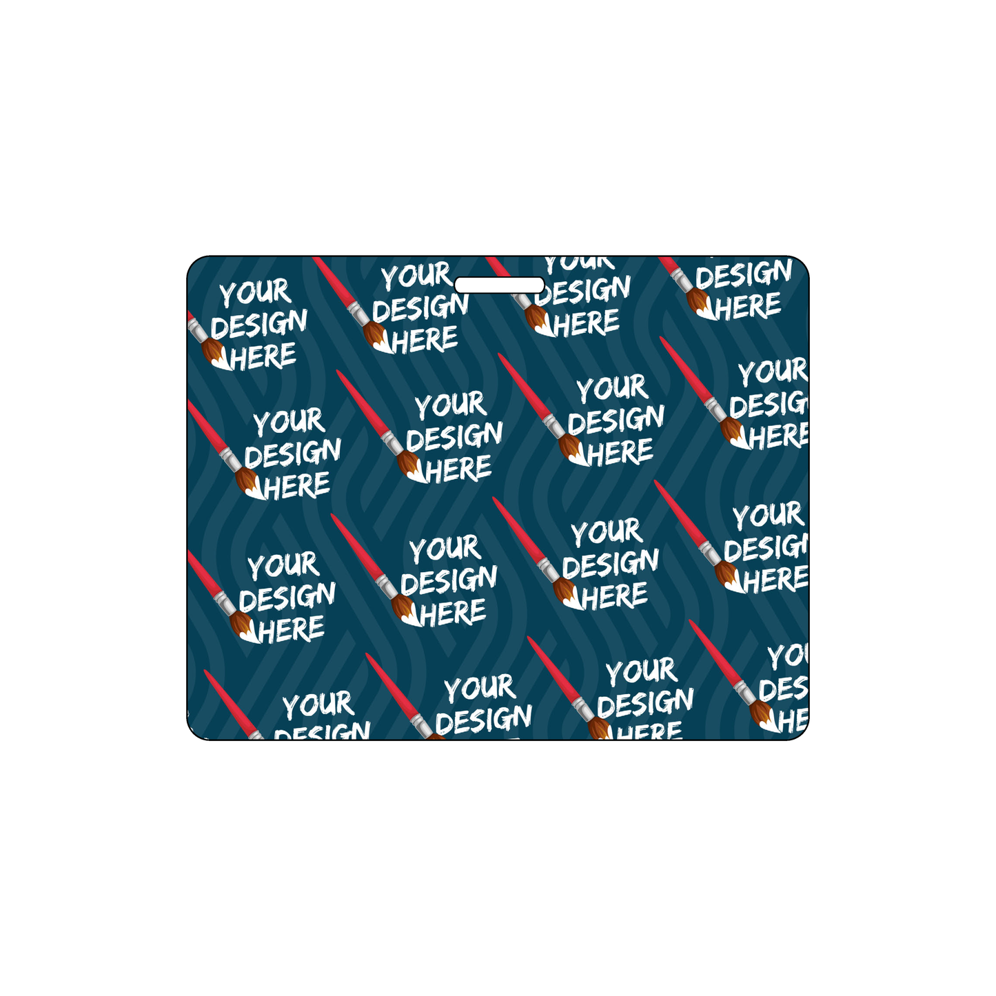 Custom Plastic 3.375" x 2.625" Horizontal Badges