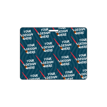 Custom Plastic 3.375" x 2.625" Horizontal Badges