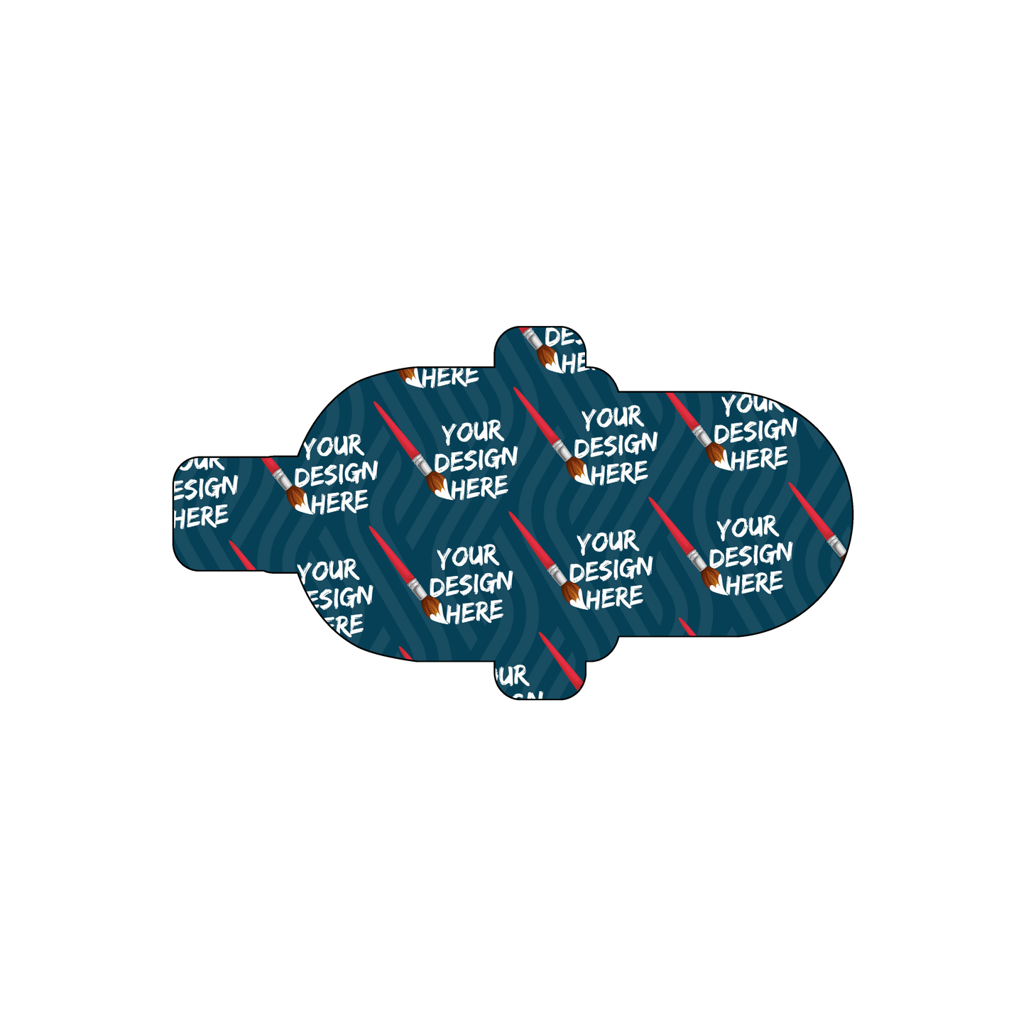 Custom Plastic 3.375" x 1.85" Microphone Shape Cards