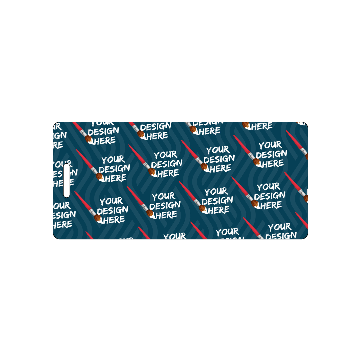 Custom Plastic 4.625" x 2.125" Narrow Luggage Tags