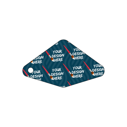 Custom Plastic 3" x 1.75" Pyramid Shape Key Tags