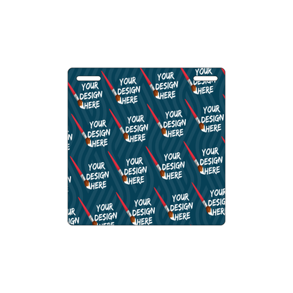 Custom Plastic 4" x 4" Square with Two Slots
