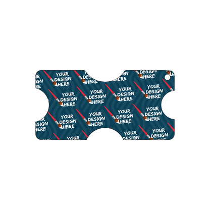 Custom Plastic 3" x 6" X-Shape Tags