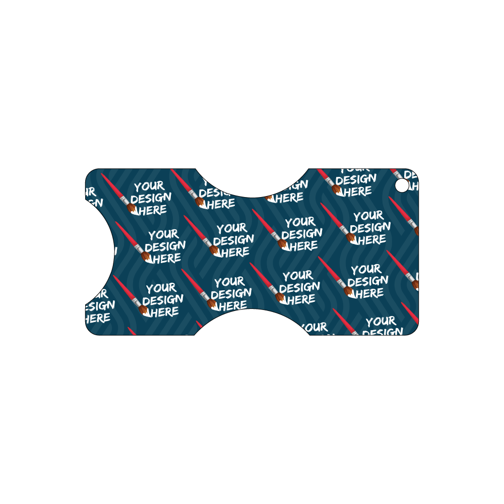 Custom Plastic 3" x 6" Taser Shape Tags