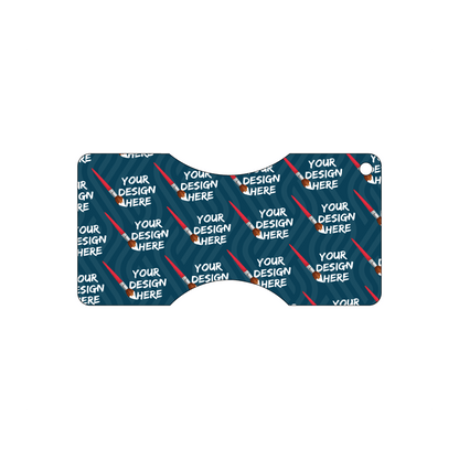 Custom Plastic 3" x 6" Hourglass Shape Tags