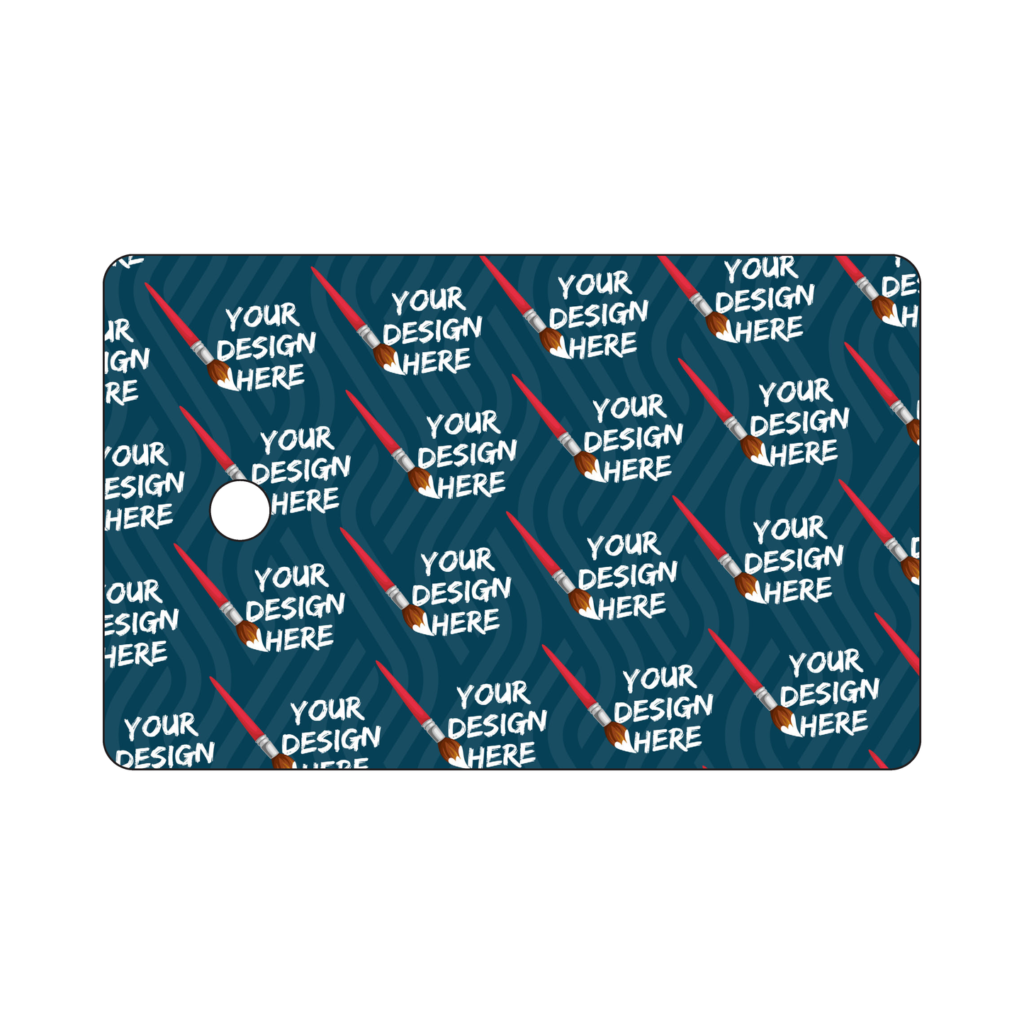 Custom Plastic 3.375" x 2.125" Centered Vertical Badges