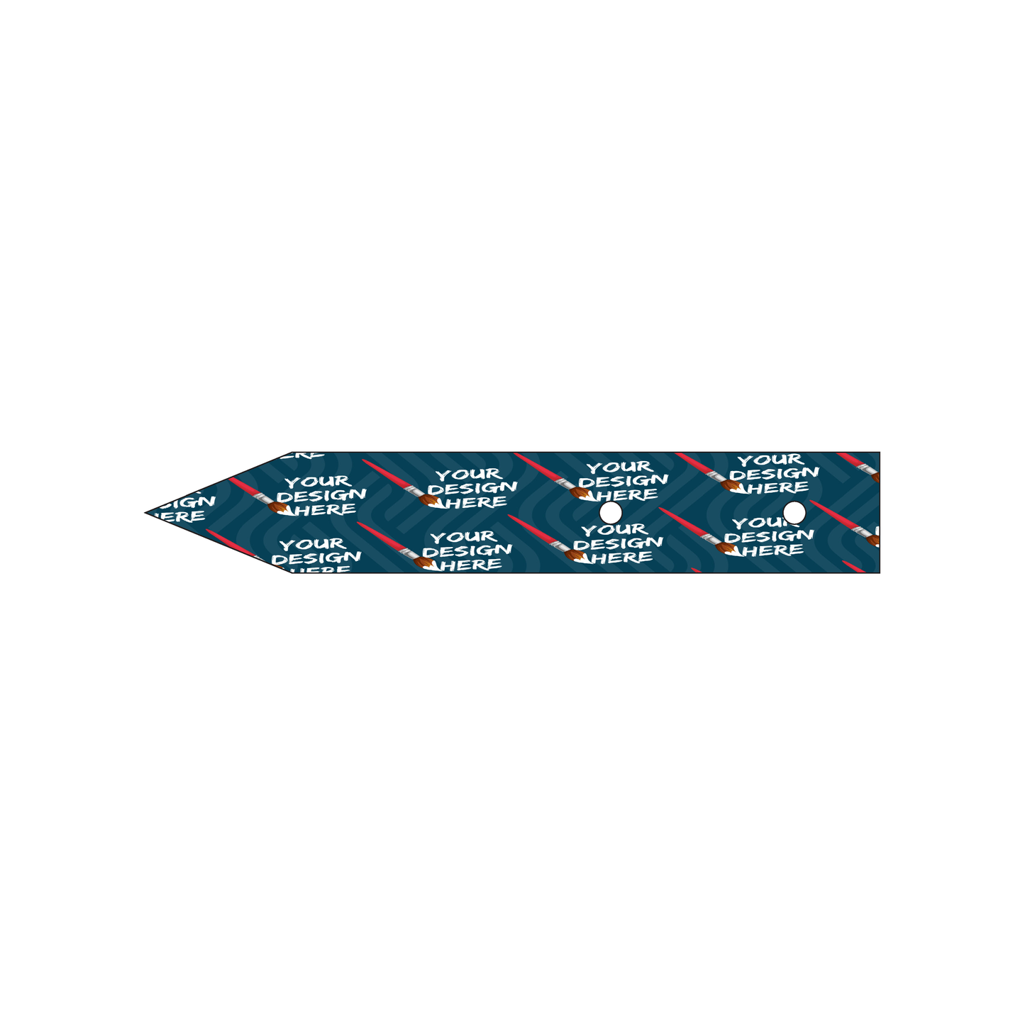 Custom Plastic 5" x 0.82" Arrow Cards