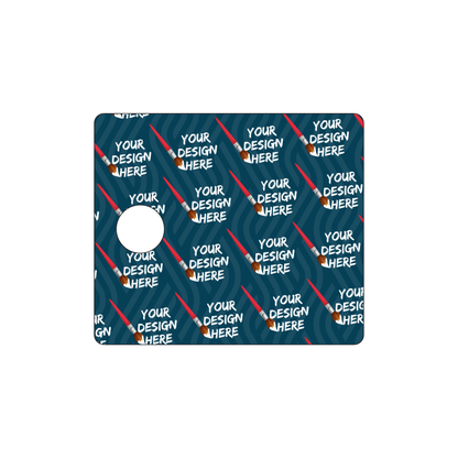 Custom Plastic 3" x 3.5" Large Hole Rectangle Cards