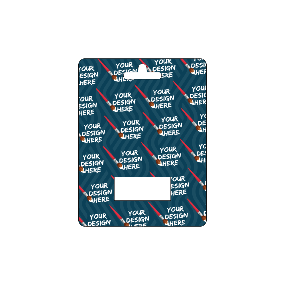 Custom Paper Wide Hanging Gift Card Holder with Window