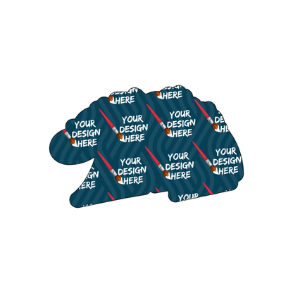Custom Plastic 3.375" x 2.125" Logo Shape Cards