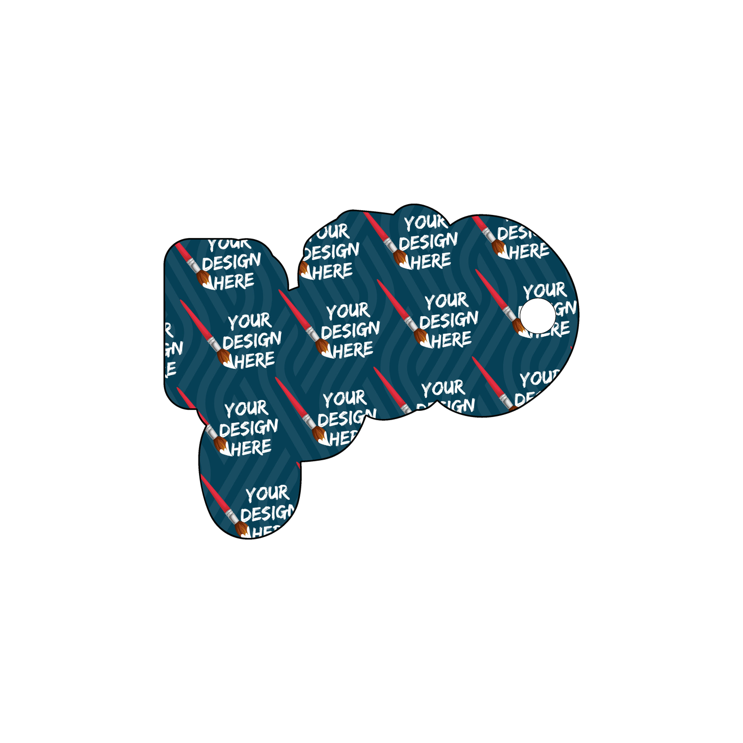 Custom Plastic 2.1" x 2.6" Character Shape Key Tags