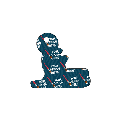 Custom Plastic 2.3" x 2.1" Mascot Shape Key Tags