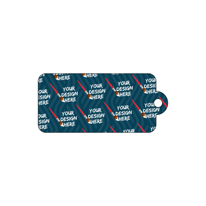 Custom Plastic 2.75" x 1.25" Extended Hole Key Tags