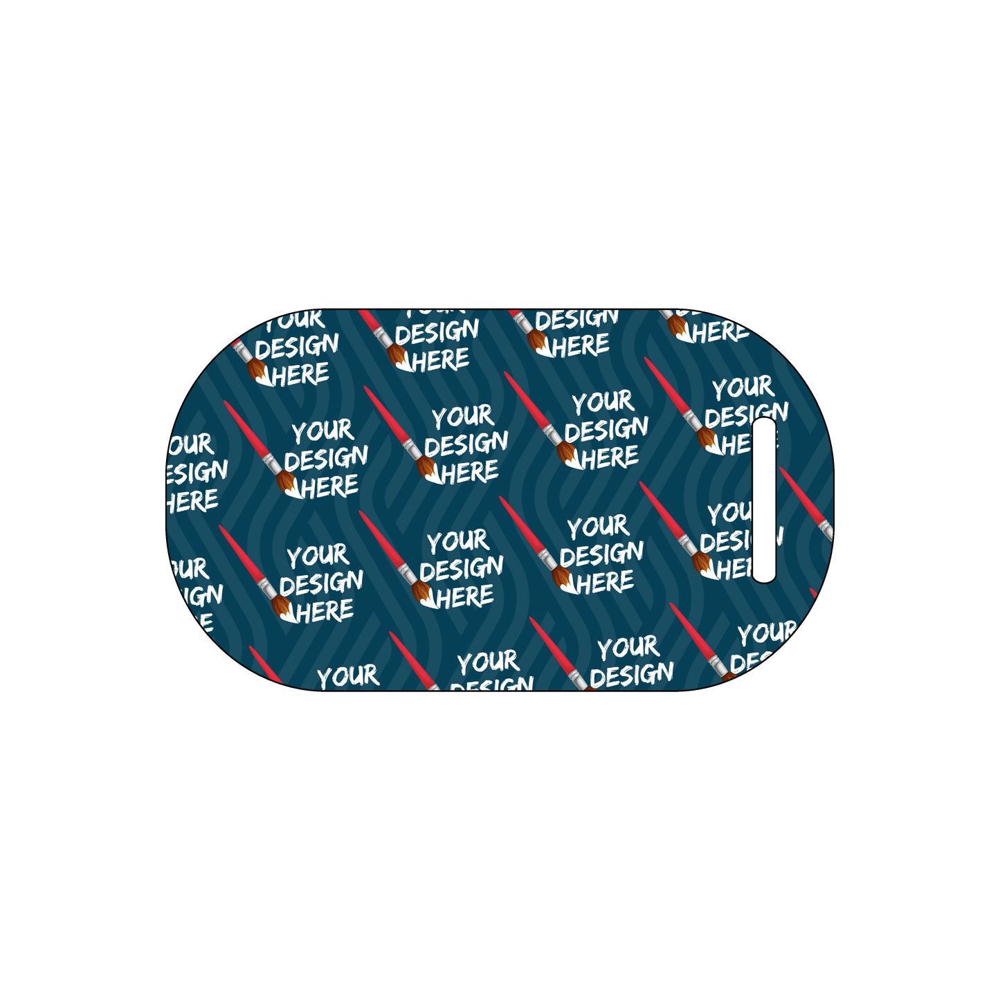Custom Plastic 3.5" x 2" Oval Tags