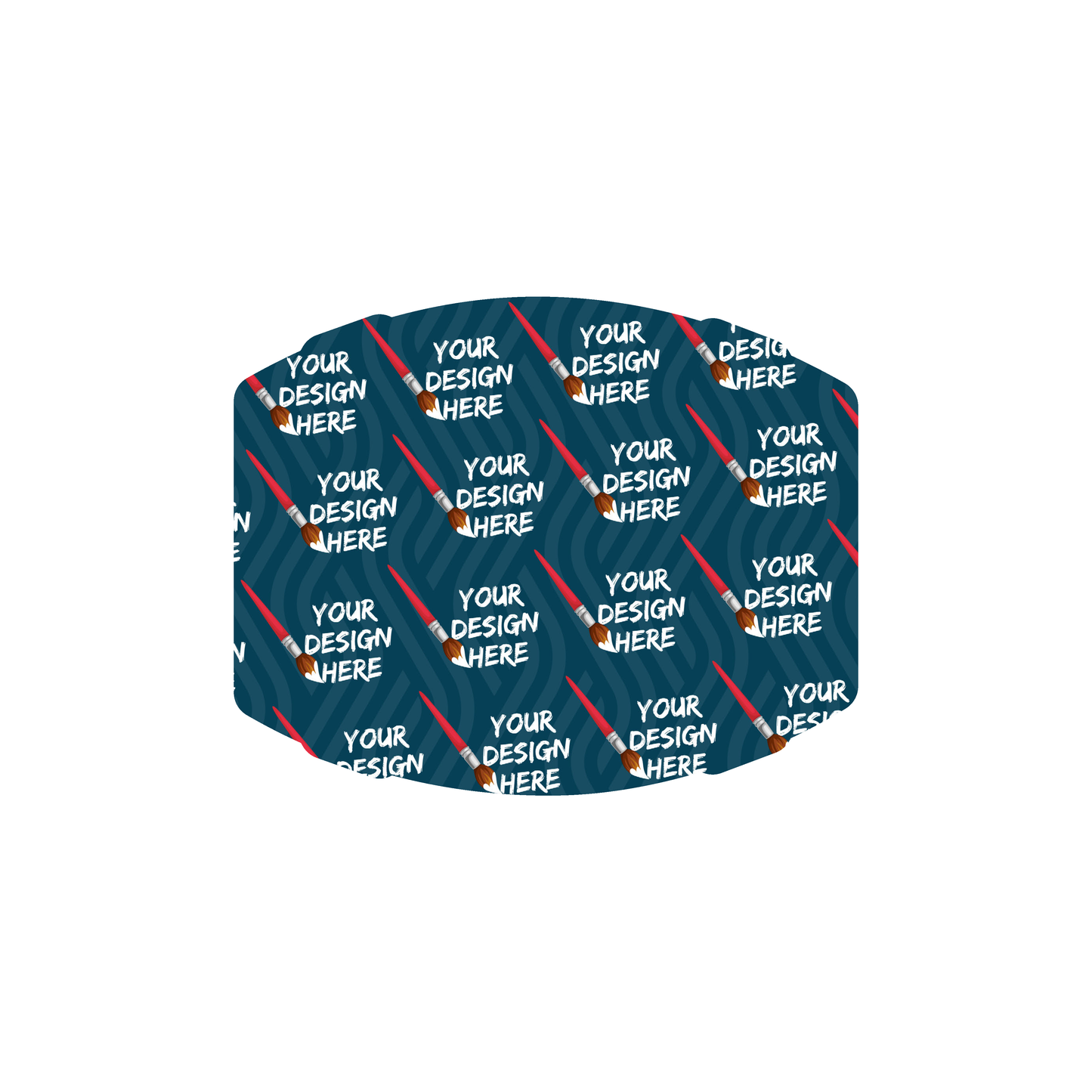 Custom Plastic 2.66" x 2.125" Barrel Shape Cards