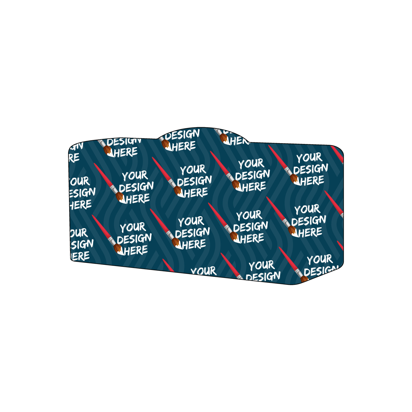 Custom Plastic 3.5" x 2" Suitcase Shape Cards
