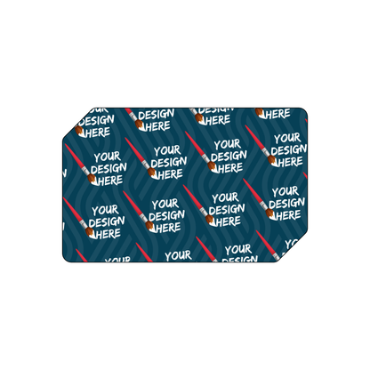Custom Plastic 3.375" x 2.125" Two Clipped Corner Cards