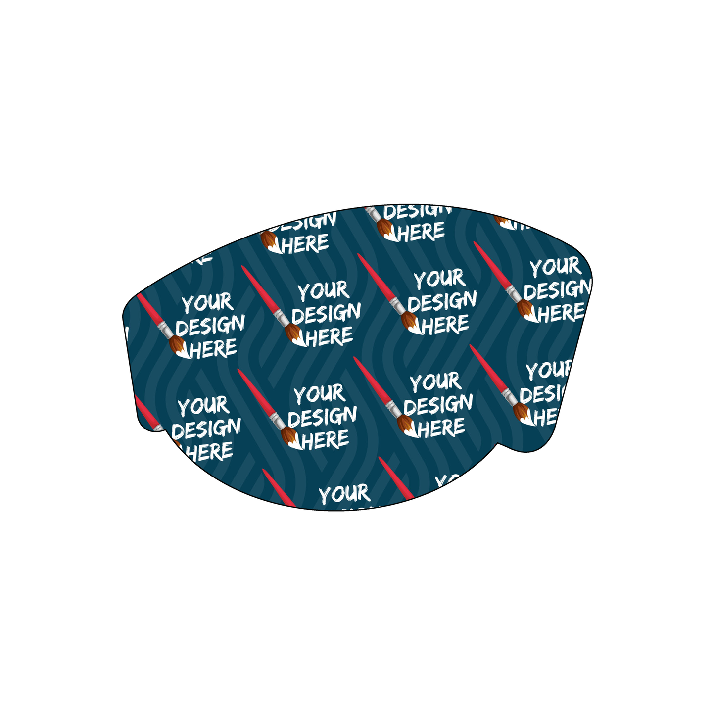 Custom Plastic 3.25" x 2.12" Round Bottom Cards