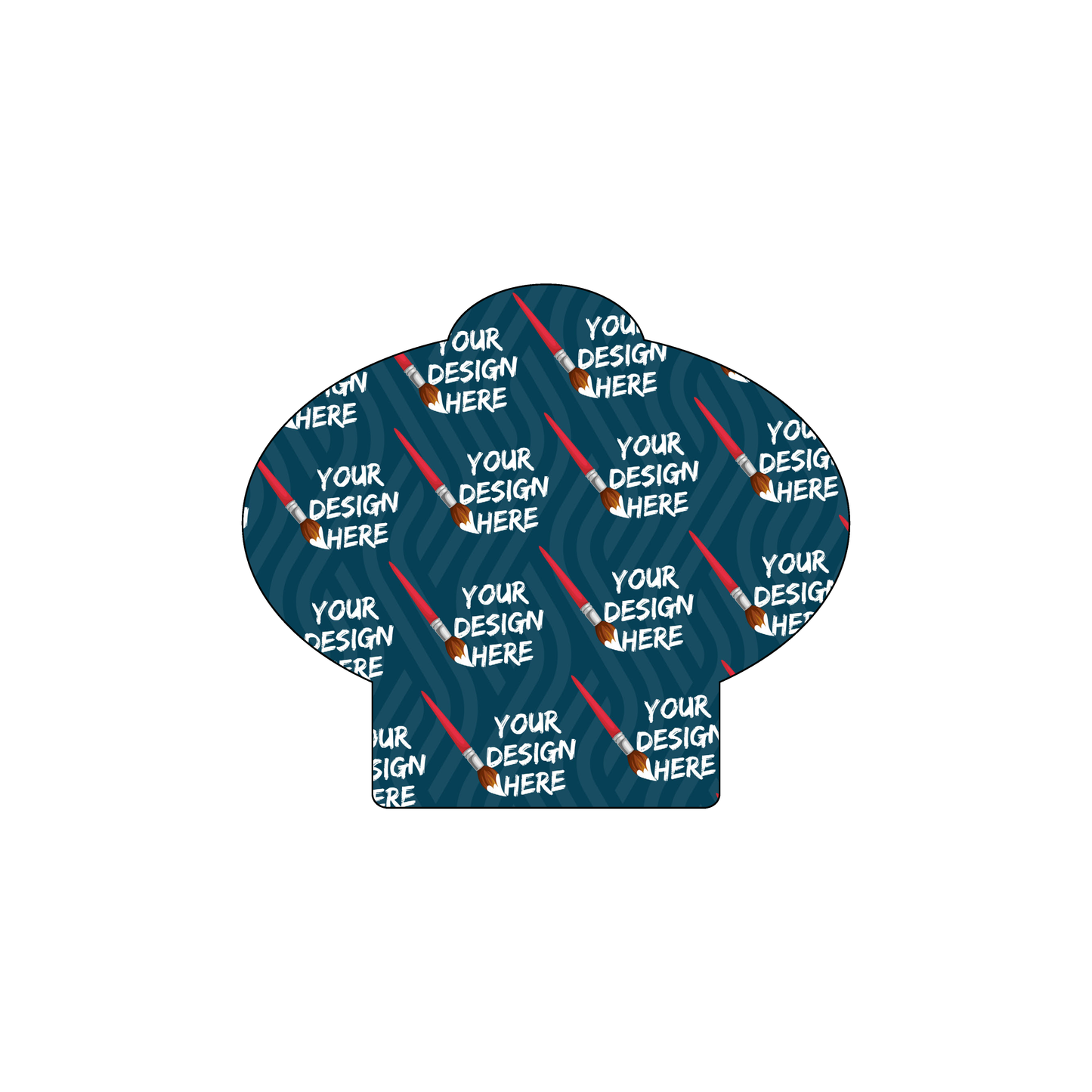Custom Plastic 2.9" x 2.5" Oval Extended Cards