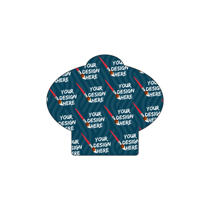 Custom Plastic 2.9" x 2.5" Oval Extended Cards