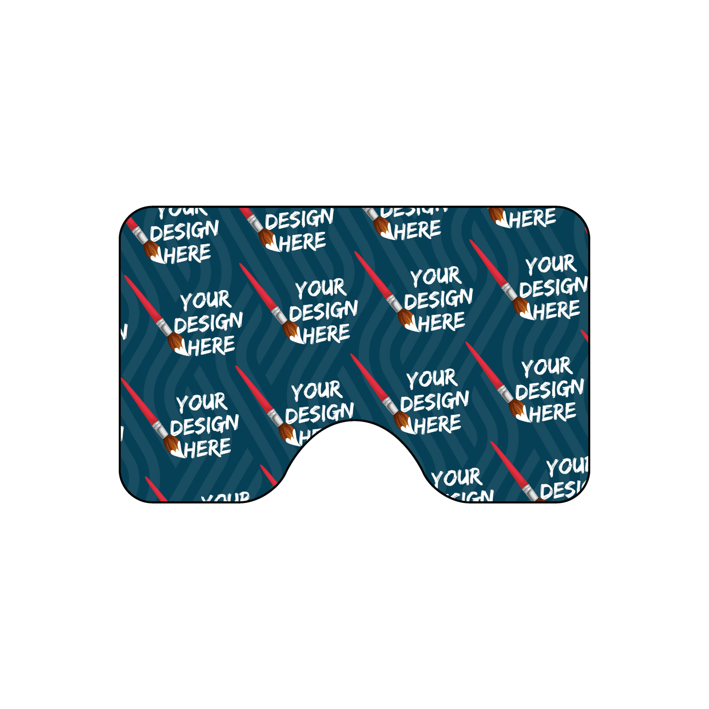 Custom Plastic 3.372" x 2.121" Round Cutout Cards
