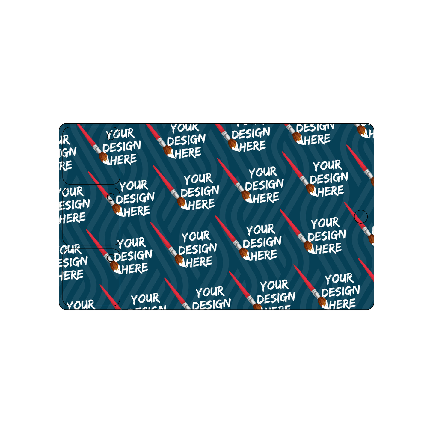 Custom Plastic 5.5" x 3.25" 3 Square Punch-Out Key Tags Combo