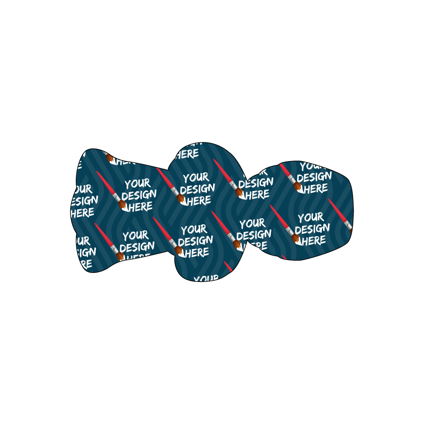 Custom Plastic 3.5" x 1.72" Doll Shape Cards