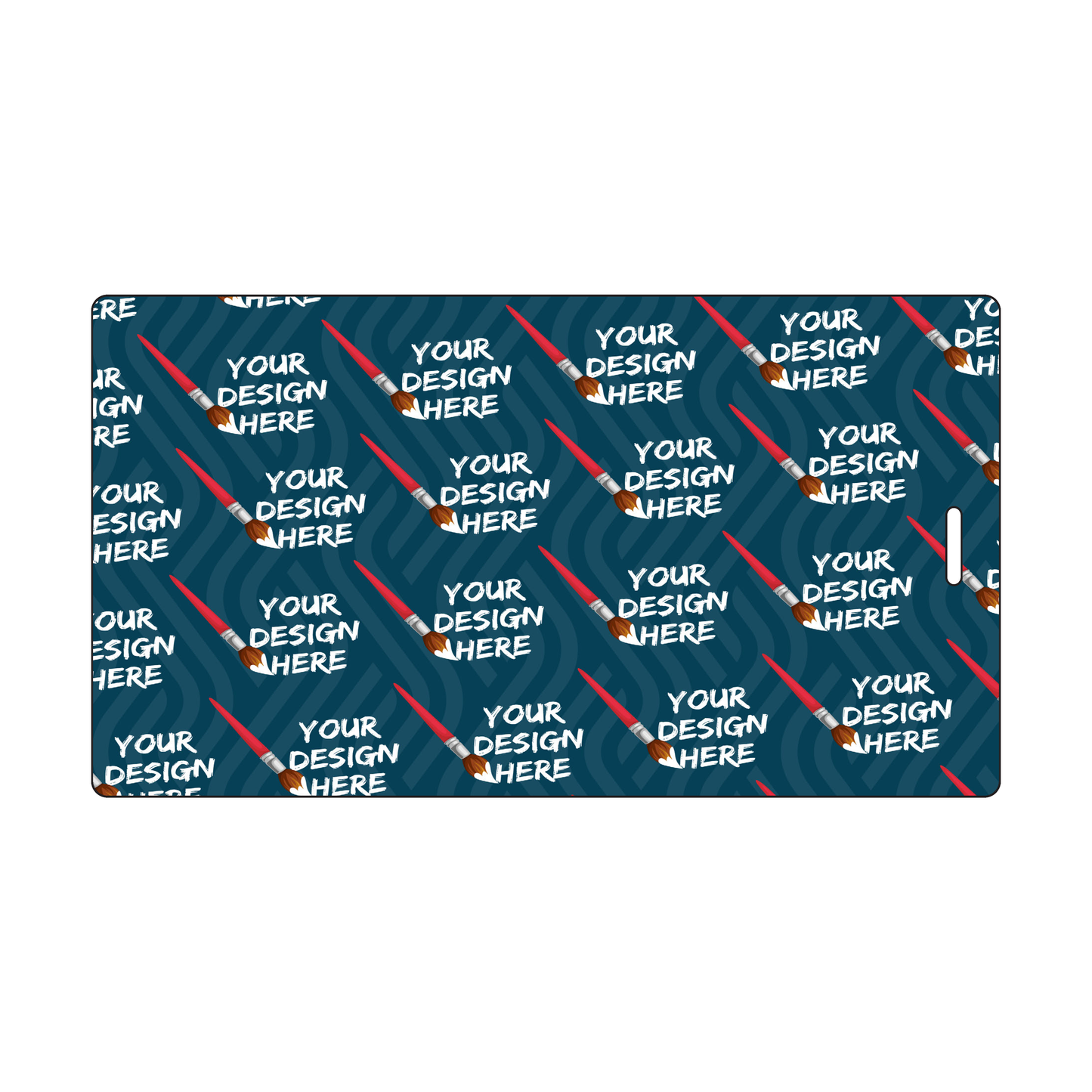 Custom Plastic 4" x 7.25" Long Luggage Tags