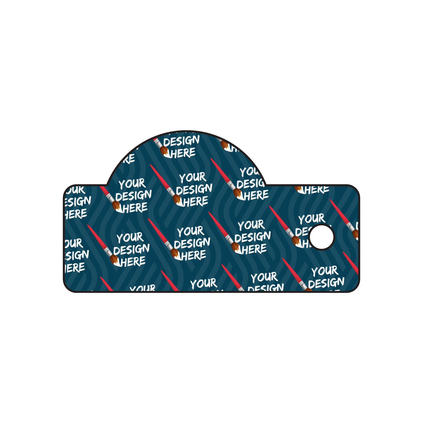 Custom Plastic 2.1546" x 1.1718" Key Tags with Dome