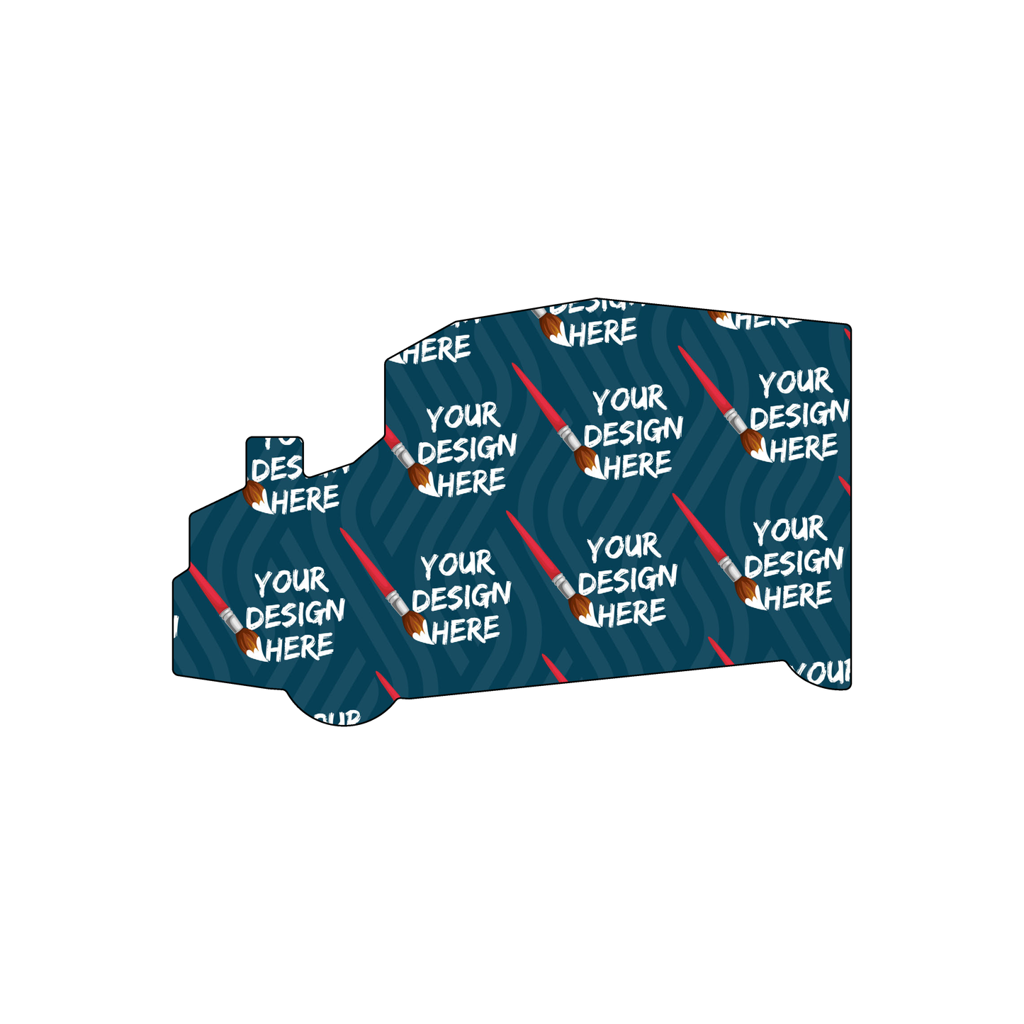 Custom Plastic 3.375" x 2.125" Moving Van Shape Cards