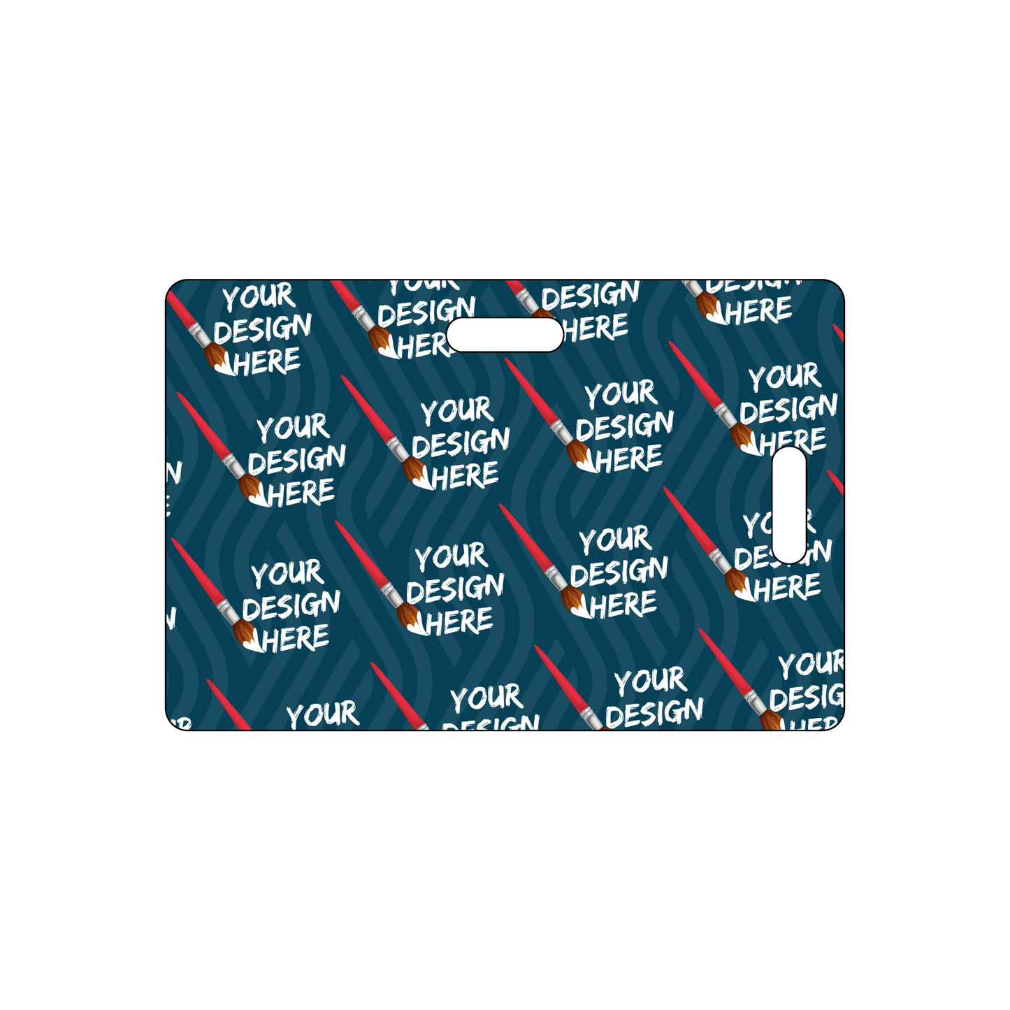 Custom Plastic 3.599" x 2.389" Two Wide Slot Badges