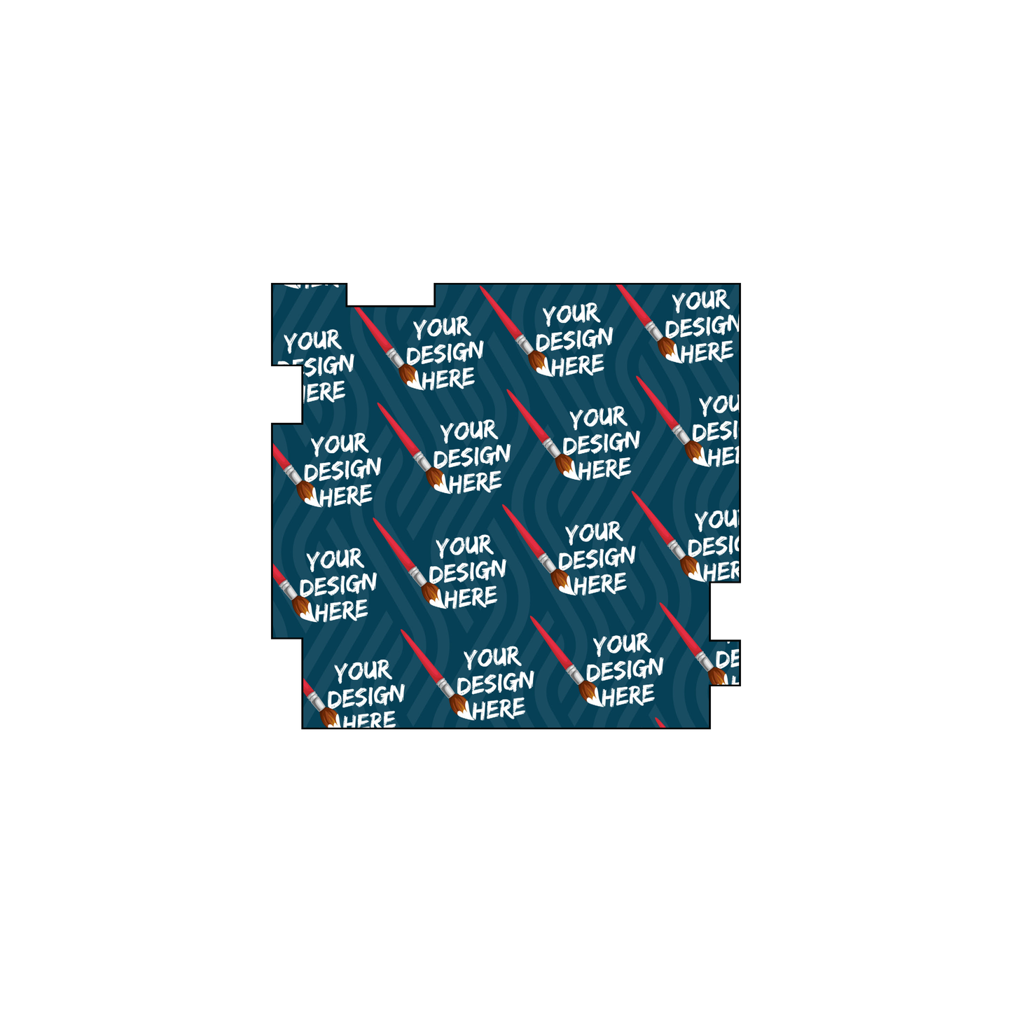 Custom Plastic 2" x 1.9" Geometric Shape Cards