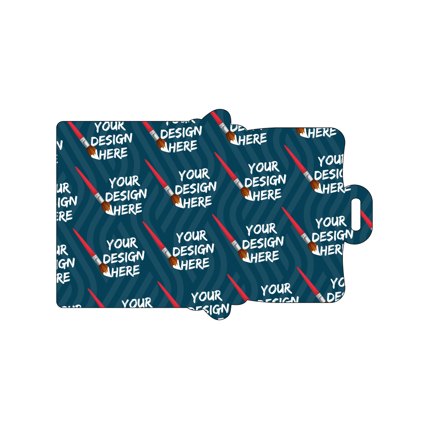 Custom Plastic 4" x 6" Luggage Shape Luggage Tags