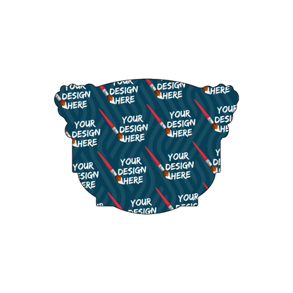 Custom Plastic 3" x 2.2" Bowl Shape Cards