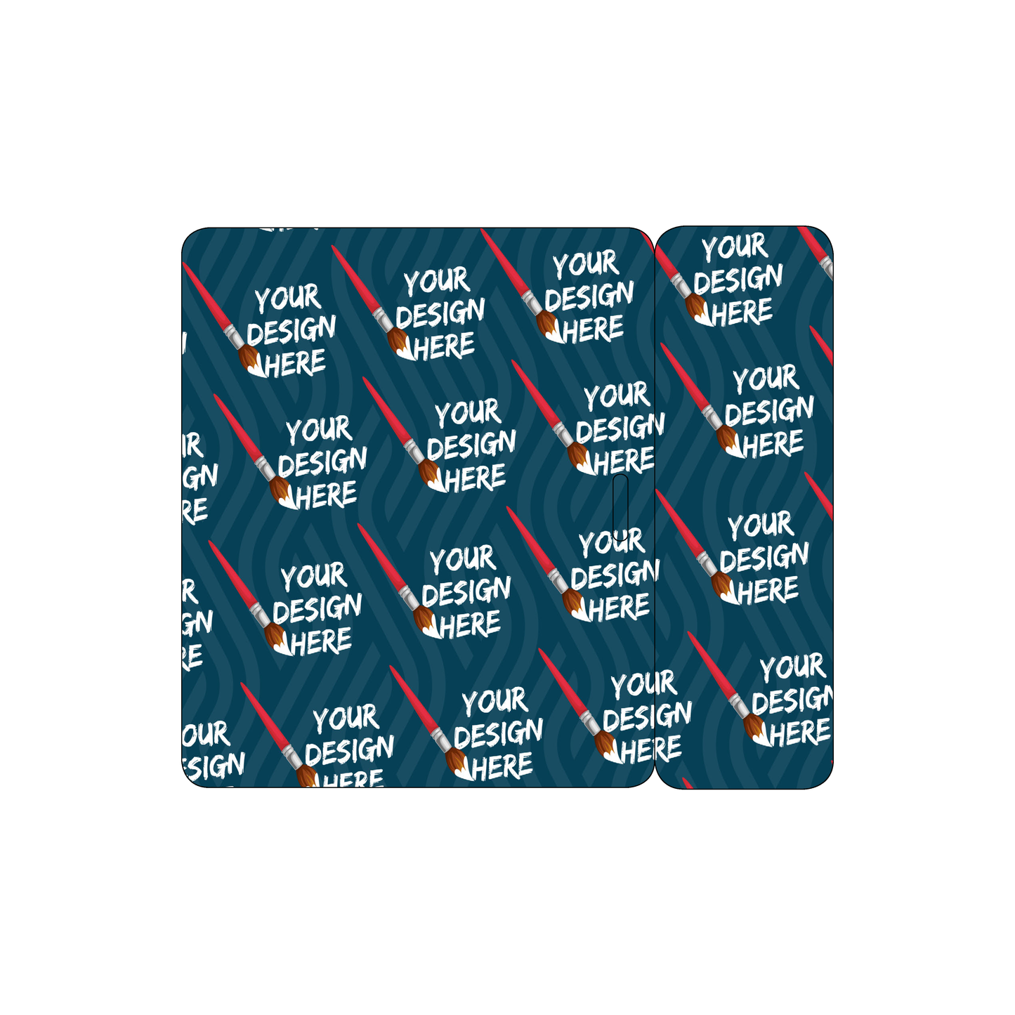 Custom Plastic 5.5" x 4.75" Snap-Off Badges