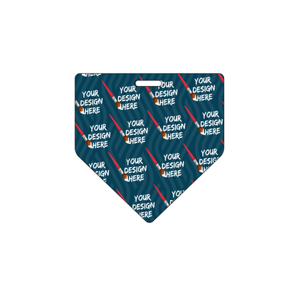 Custom Plastic 3" x 3" Home Plate Badges