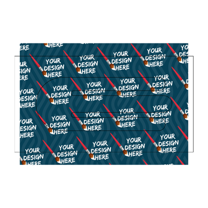 Custom Plastic 3.1875" x 1.25" Three Pronged Bookmark Punch-Out Cards