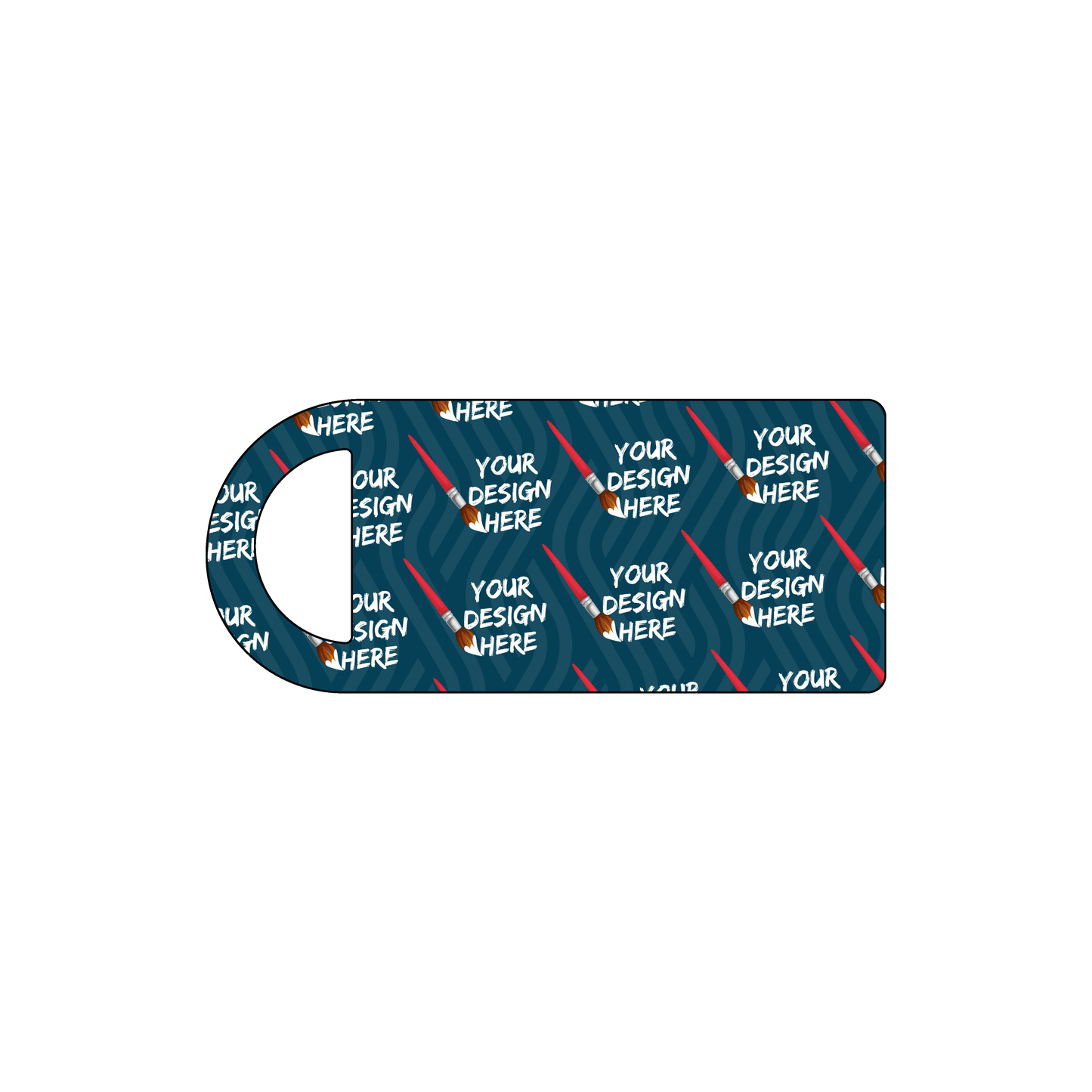 Custom Plastic 2.625" x 1.13" Thumb Drive Shape Key Tags