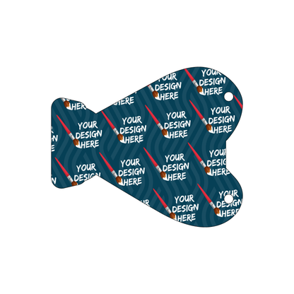 Custom Plastic 4.3" x 5.14" Trophy Shape Tags
