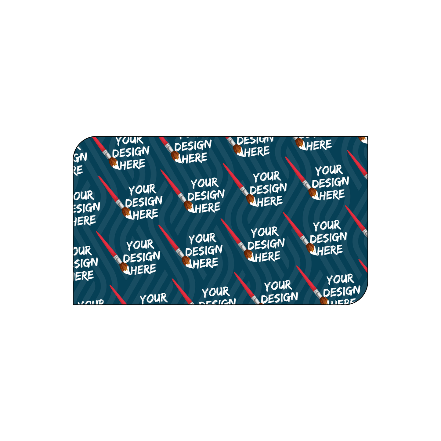 Custom Plastic 3.5" x 2" Two Rounded Corner & Two Square Corner Cards