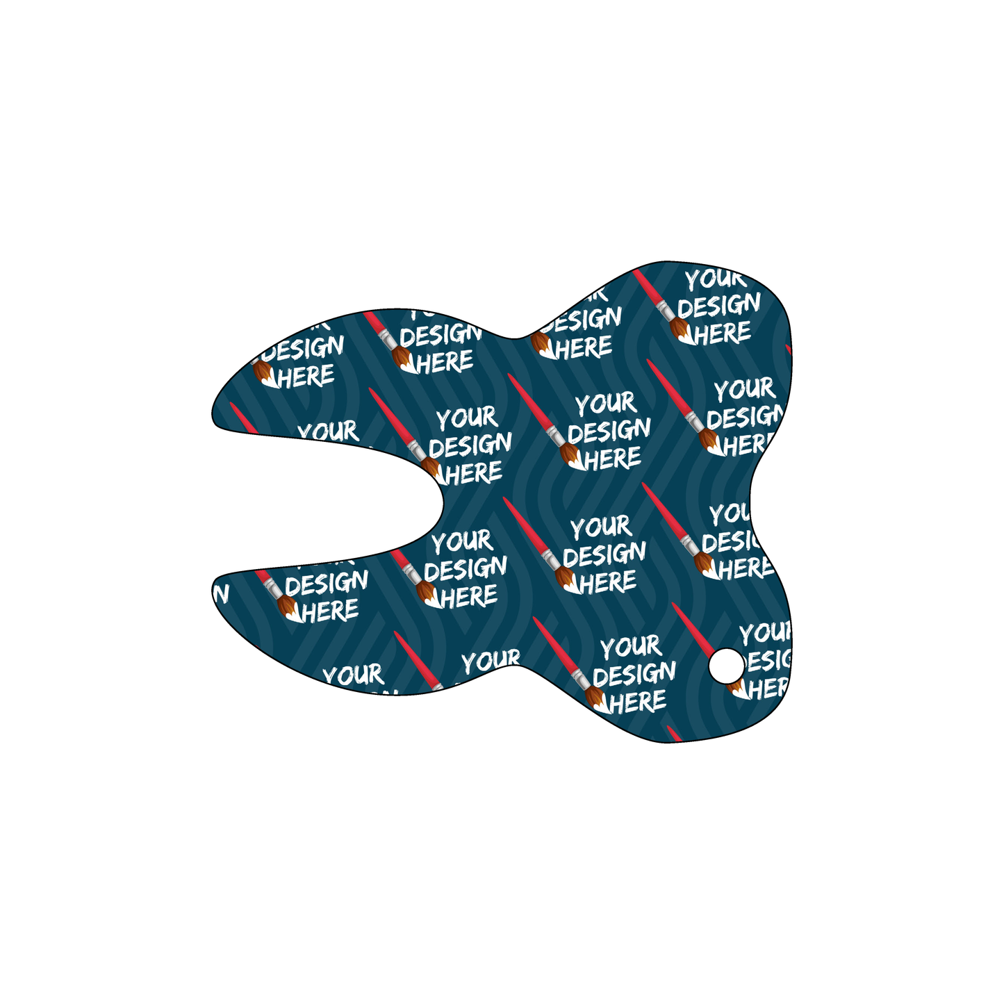 Custom Plastic 2.5" x 3.02" Tooth Shape Key Tags