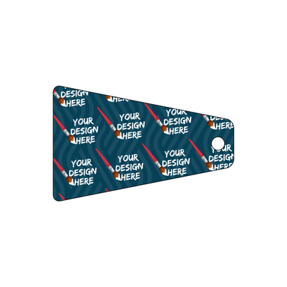 Custom Plastic 2.75" x 1.75" Triangle Key Tags