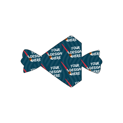 Custom Plastic 3.375" x 2.125" Candy Shape Cards