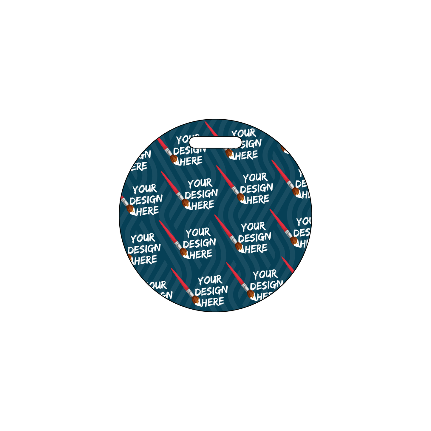 Custom Plastic 2" x 2" Circle Badges